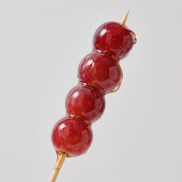Red grapes tanghulu